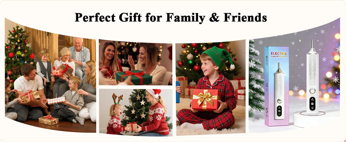 Electric Diamond Painting Pen Cordless Diamond Art Vacuum Pen Rechargeable with 2-stage Adjustable Suction Mode for Adults & Kids Complete Accessories