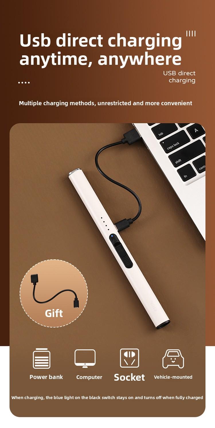 FaSoLa Aromatherapy Candle Igniter, Long-Handle Incense Lighter, Windproof Special Gas Stove Electronic Pulse Lighter