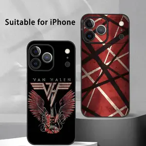 E-Eddie Van H-Halen Singer Phone Case For IPhone 17 16 15 14 13 12 11 Pro Max Plus Mini Black Frosted Soft Shell Funda
