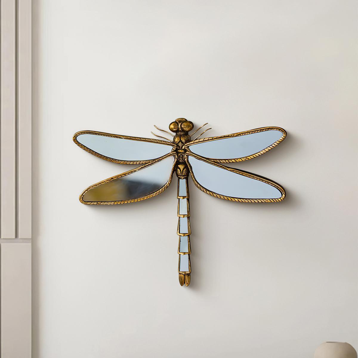 Dragonfly Design Wall-Mounted Decor - Creative Artistic Wall Hanging Decor for Living Room & Bedroom - Perfect for Room & Home Decor