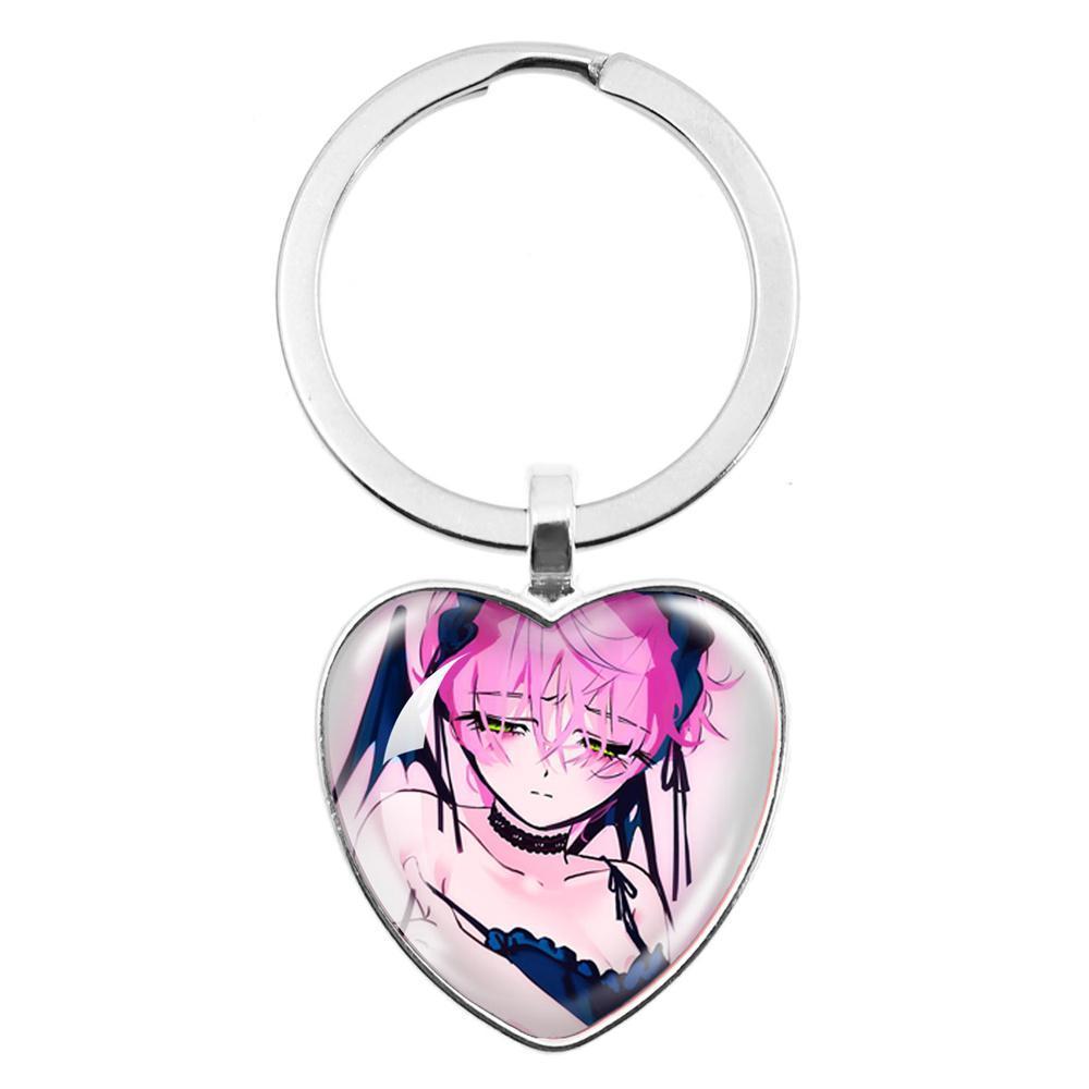 ALIEN STAGE Mizi Sua Till Ivan Hyuna Luka Glass Pendant Keychain Jewelry Accessories Souvenir Key Ring Fans Gift Necklace