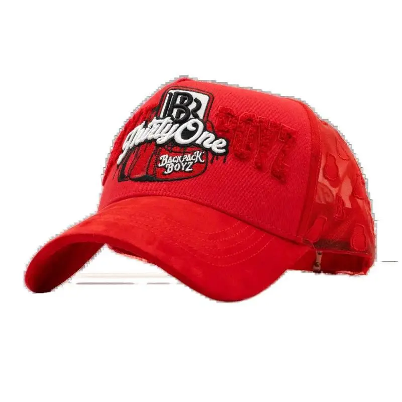 Thirty One Backpack Boyz Red Washed Embroidered Trucker Cap - Urban Streetwear Essential