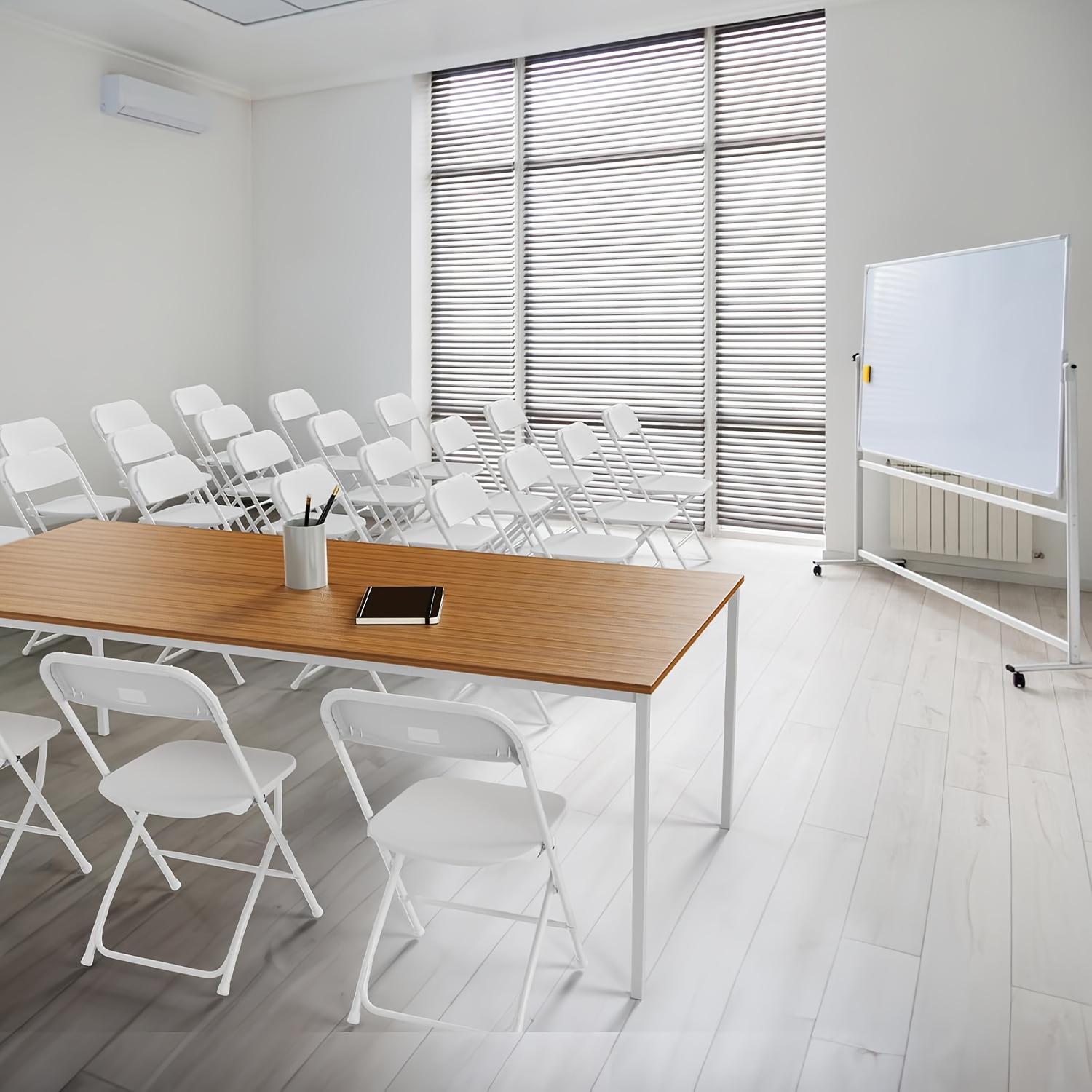 12/6/4//2-piece plastic folding chair, stackable commercial white office chair, suitable for home office, wedding party indoor and outdoor event supplies, back-to-school supplies