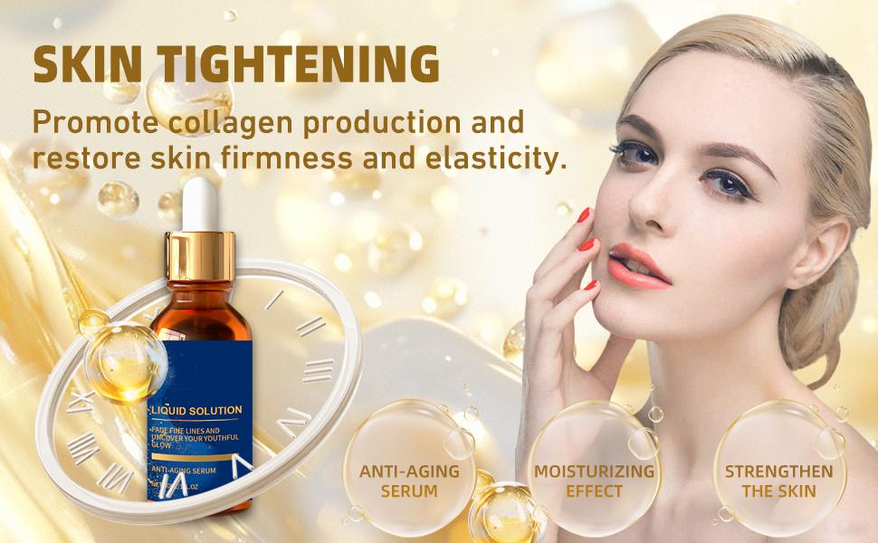 Face Serum,Olavita Liquid Solution Anti Aging, Vitamin C & E Serum, Boost Skin Collagen, smoothes wrinkles and fine lines (2PCS)