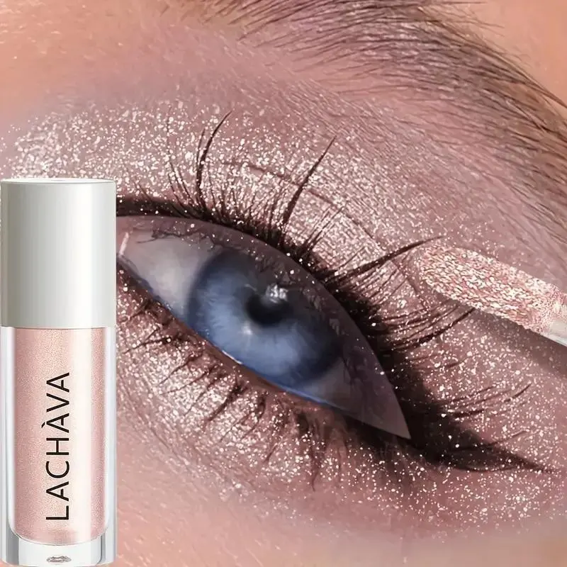 Shimmering Liquid Eyeshadow, Waterproof Sweat-Resistant Long-Lasting High Gloss, Single Color Powder Tone, Perfect for Daily Party Makeup