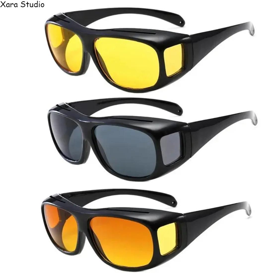 3-Pack Polarized Night Vision Driving Sunglasses for Men & Women – Anti-Glare UV Protection Eyewear with HD Yellow Tint Lenses, Clear Vision for Day & Night Driving, City, Highway & Travel – Comfortable & Lightweight 3-Pack Polarized Night Vision Driving Sunglasses for Men & Women – Anti-Glare UV Protection Eyewear with HD Yellow Tint Lenses, Clear Vision for Day & Night Driving, City, Highway & Travel – Comfortable & Lightweight