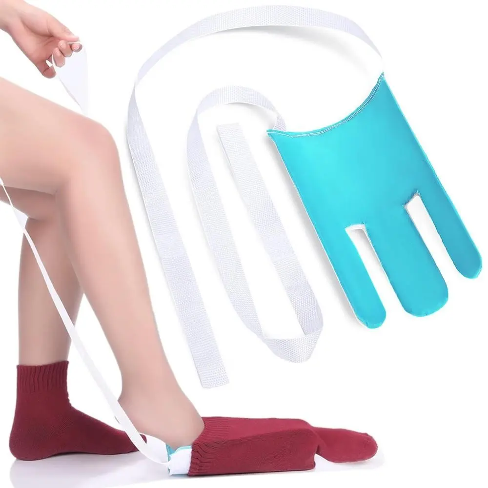 Sock Aid Sock Helper Device, No Bend Sock Assist Tool, Easy Sock Wearing with Pull Rope, for Seniors, Pregnant Women, Limited Mobility, Home Use