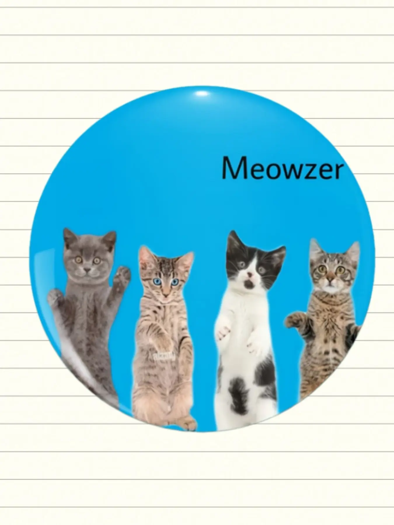 1PC 4 Cats Standing Brooch Pin, Cute Animal Badge Pin, Decor Pins, 2D Flat Cat Design Fashion Accessory for Jacket Clothes Backpack Hat Decoration, Christmas Halloween Thanksgiving Valentine's Day Party Gift