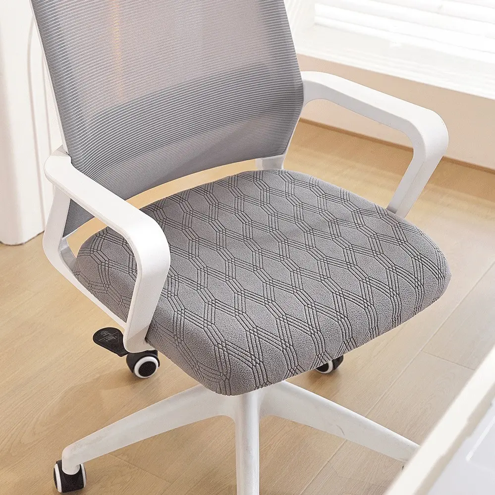 Stretch Chair Covers Set of 2 Woven Texture Soft Comfortable Jacquard for Dining Tables Living Rooms Hotel Home Decor, Chair Covers For Dining Chairs, Universal Chair Cover, Removable Washable Chair Protector Cover