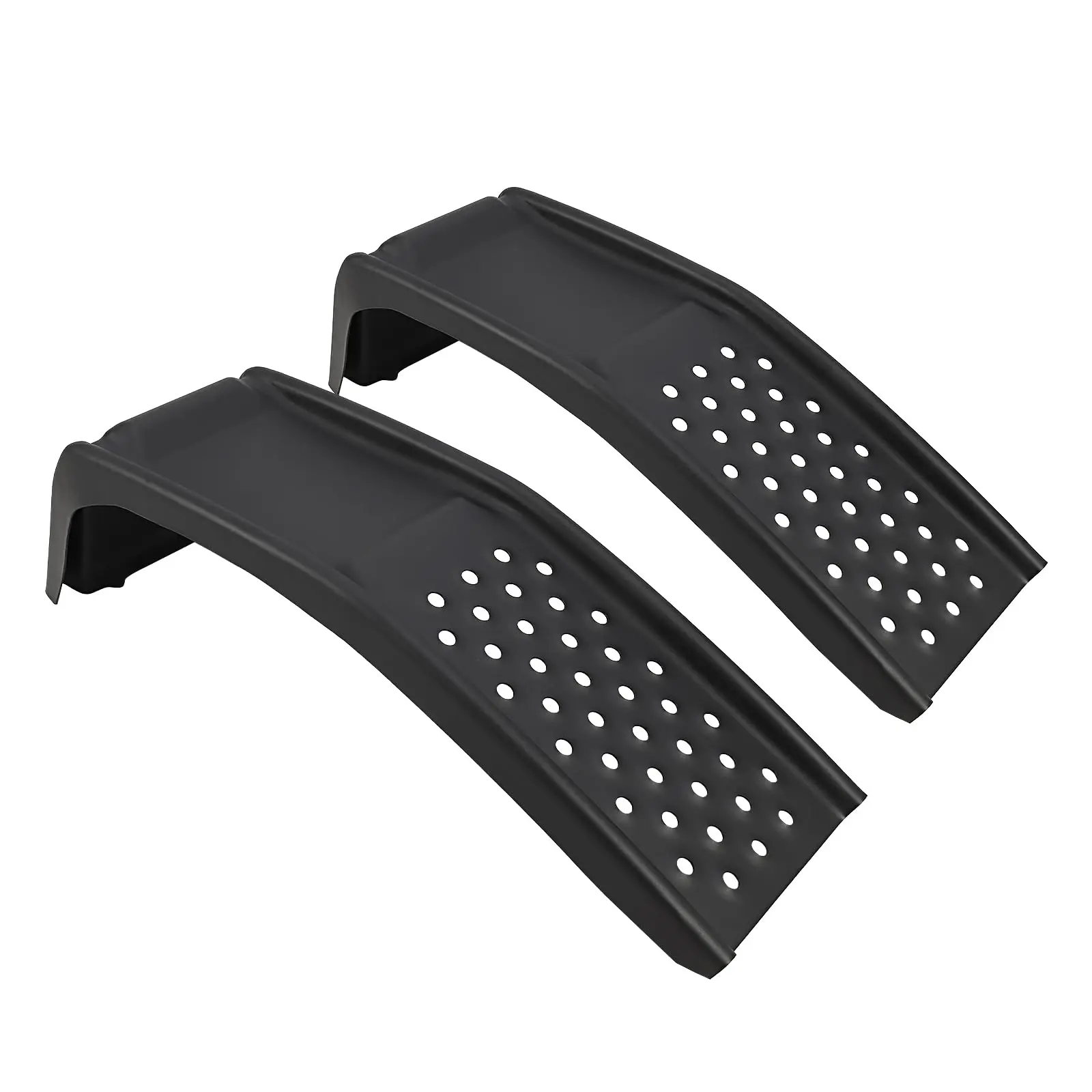 2 Pack Heavy Duty Solid Steel Car Ramps 4000 lbs Capacity, Non-Slip Automotive Truck Service Ramps for Garage Oil Changes & Vehicle Repairs