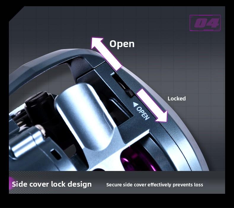 Ultralight Carbon BFS Baitcasting Reel, Magnetic Brake Anti-Backlash Long Cast Versatile Fishing Reel for Bass Trout