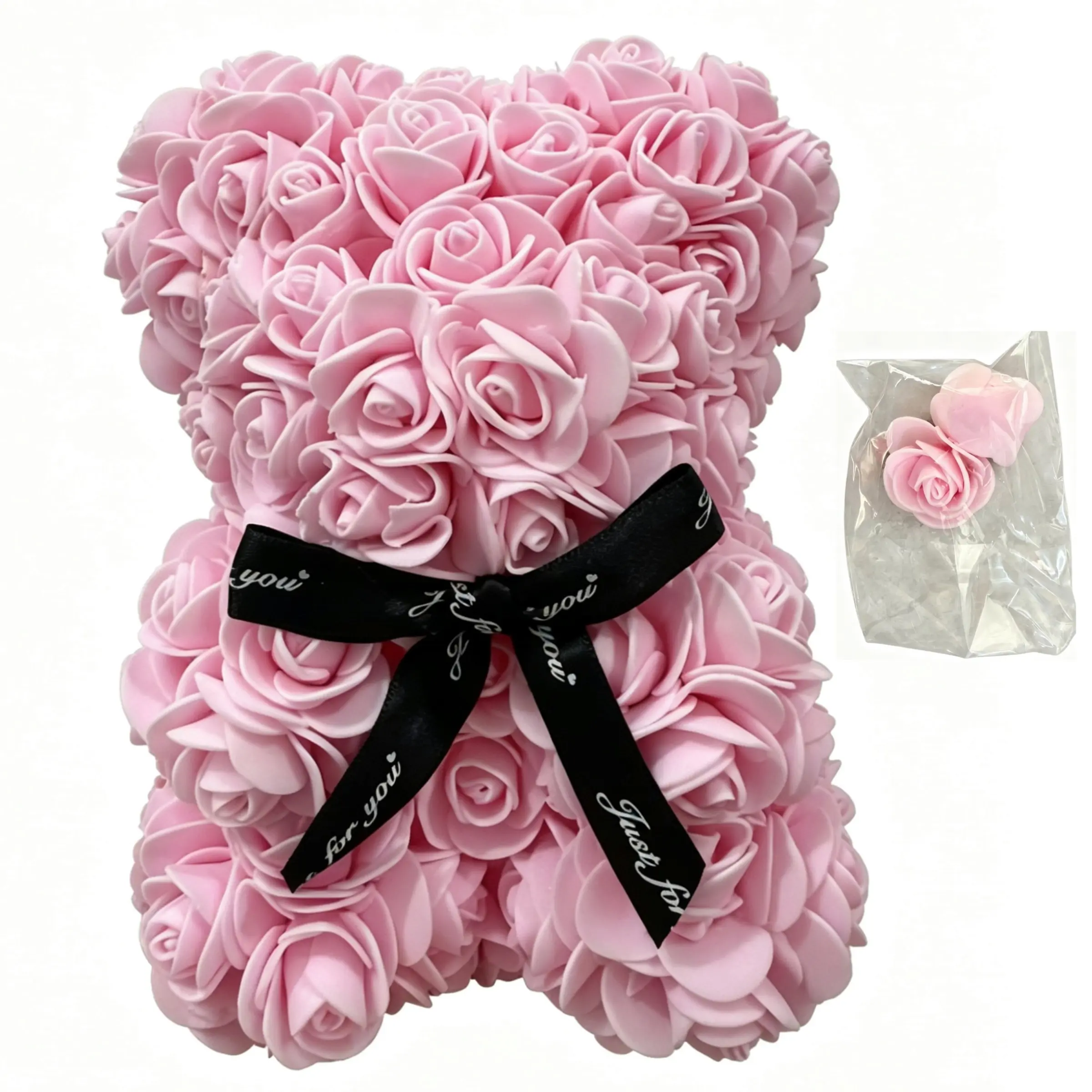 Rose Bear Party Gift Set with Materials, Perfect Valentine's Day Present for Girlfriend and Friends, Unique Handmade Craft Kit