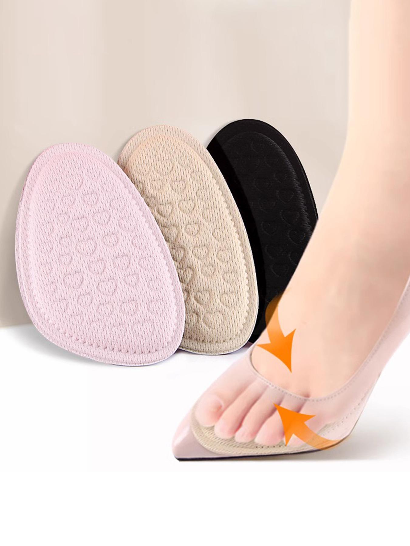 Women's Anti-Slip Shoe Forefoot Insoles, Soft Comfortable Casual Breathable High Heel Inserts, Comfortable Pads for Pain Relief, Anti-Wear & Foot Protection
