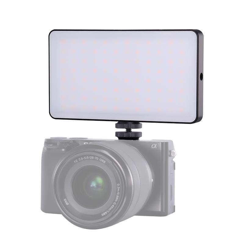 LED Panel Light, Bi-color Photo Light with 4000mAh Battery Rechargeable, 3200-6500k Bi-color Dimmable Camera Light, Photographic Fill Light with Color Filters for Dslr Camera, Stocking Fillers Gift