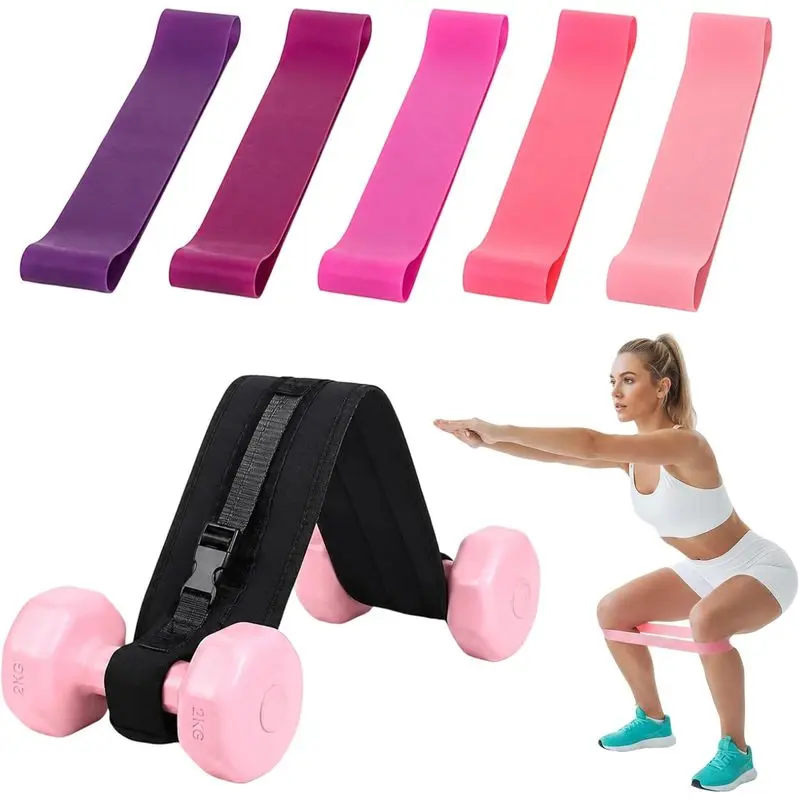 Outdoor sports Hip Thrust Dumbbell Holder Belt, Adjustable Strap Wide Padded, Non-Slip Safety Comfort Squats & Strength ExercisesSupport Belt for Barbell/Dumbbell/Kettlebell for Home Workouts