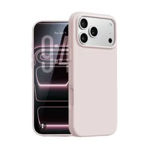 Protective Smartphone Casing for iPhone 17phone case, 16, 15 Series, Slim 3-Layer Liquid Silicone Soft Gel Shockproof Phone Cover, Anti-Scratch Microfiber-Lined Phone Accessories clear skin-like texture phone case