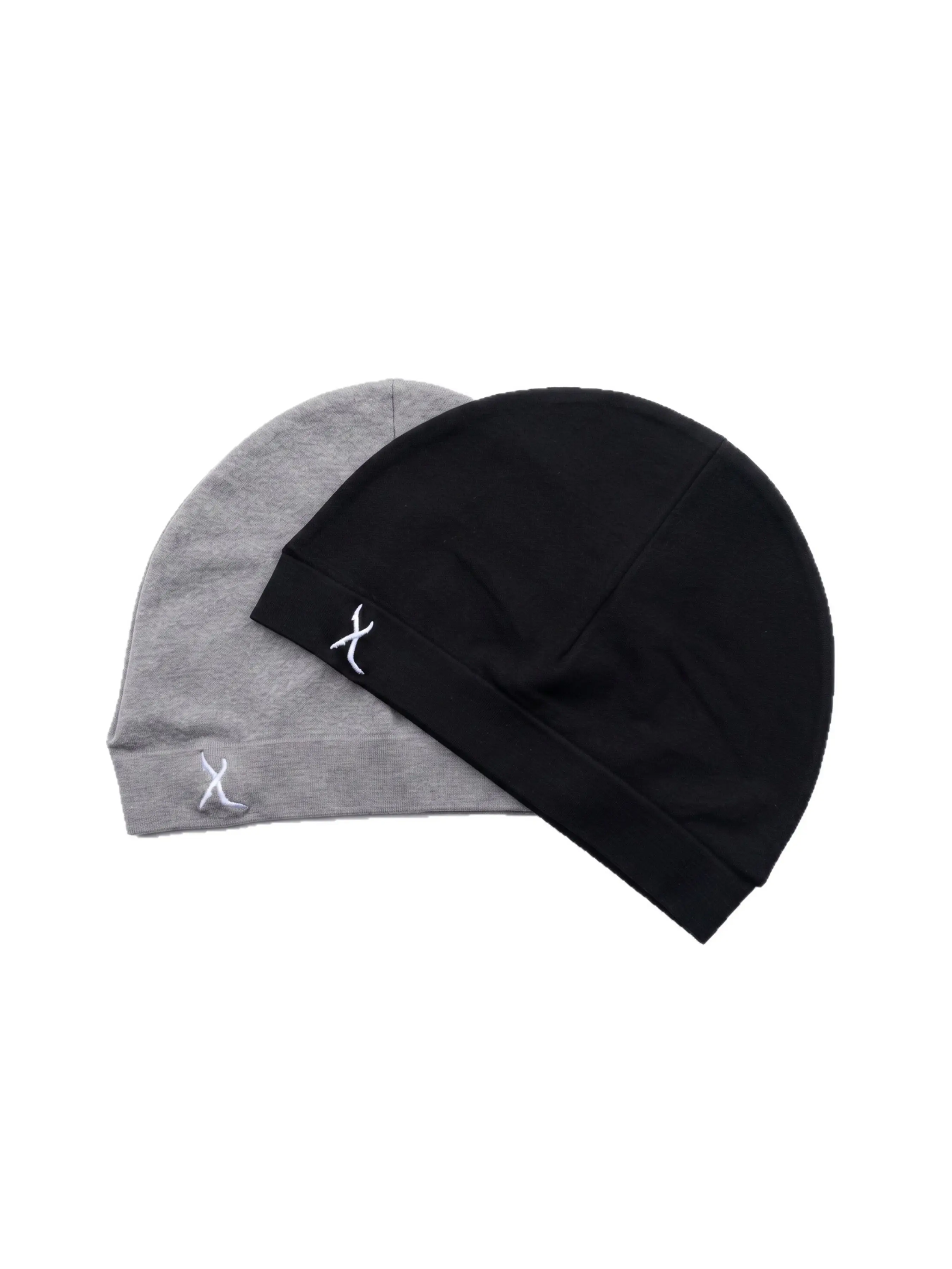 X Embroidered Satin Lining Skull Cap, Adjustable High-Quality Elastic Design, Unisex, Casual Style, Perfect Travel Companion