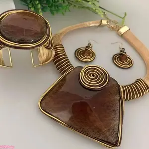 [SummerWins]Vintage Boho Maximalist Necklace & Earrings Set for Women, Elegant Exquisite Versatile Statement Matching Jewelry, Stylish Accessories for Daily Outfits, Party Occasions and Birthday Gift‑Giving