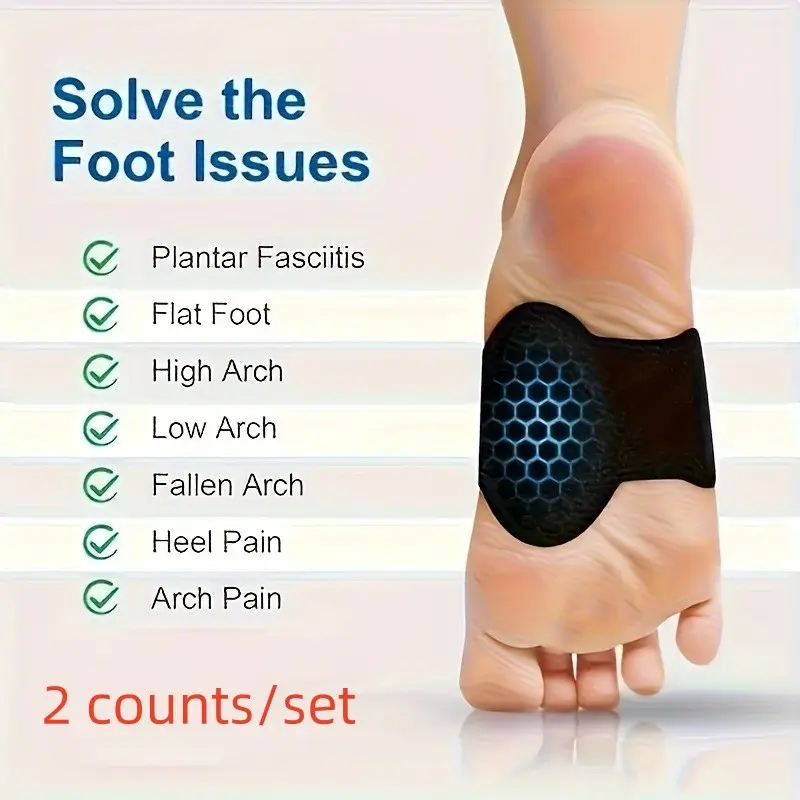 Ergonomic 8-Shape Heel Pads, Shoe Heel Cushion, Breathable Fabric & Durable Plastic, Comfortable Shock Absorption, Reduce Fatigue, Improve Posture, Ease Walking Pressure