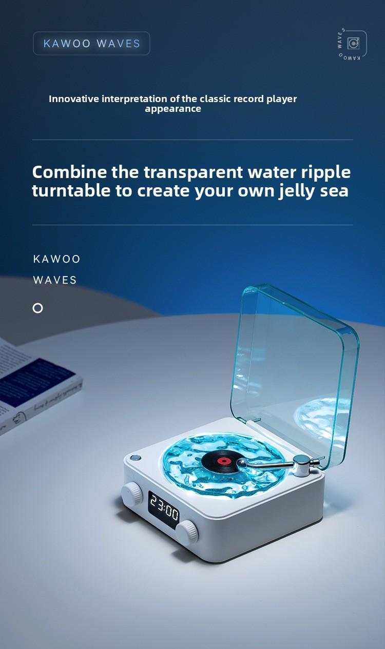 New ListenSea Wireless Mini Retro Bluetooth Speaker, White Noise Sound Machine, Bedroom Bedside Sleep Aid Speaker with Time Display, Portable Mini Audio for Home Desktop men's room decor men room decor chill room accessories