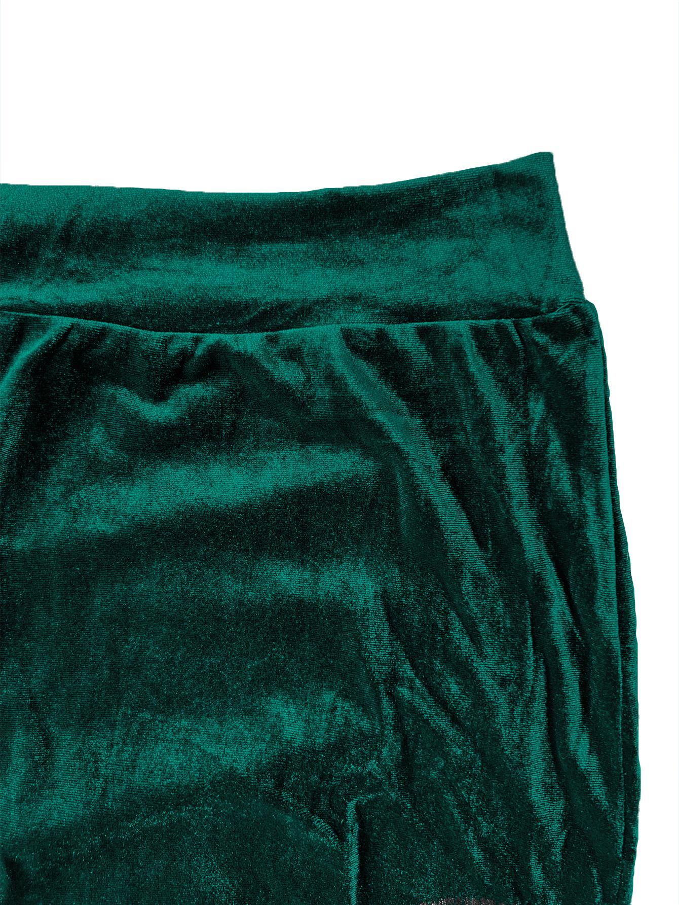 Joyfunear Women's Velvet Long Cardigan and Wide-Leg Pants Set