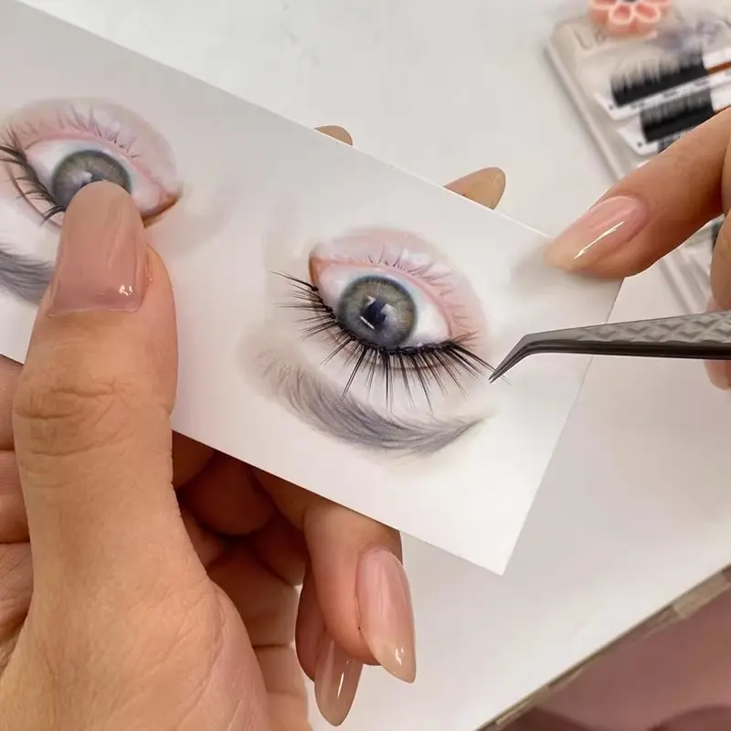 Reusable Eyelash Mapping Cards for Beginners, Lash Design Display, Apprentice Practice Cards, Essential Tool for Lash Artists
