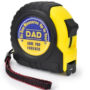 Fathers Day Dad Gifts for Dad - Tape Measure 25 ft Gifts for Husband Birthday from Daughter Son Kids Wife Christmas Stocking Stuffers for Dad Engraved Retractable Digital Measurement Tape