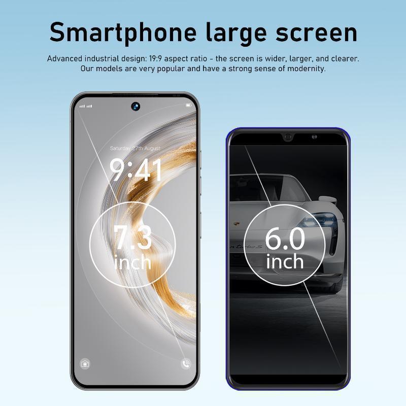 Smartphone  I17ProMax A17 PRO MAX Android Smartphone, 7.3 Inch Dual 108MP+78MP Cameras, Long-Lasting 8000mAh Battery, Fast Charging, OTG Function, Facial Recognition Unlocking,  12GB RAM +512GB ROM, 5G Network, Unlock Cellphone I smart phon