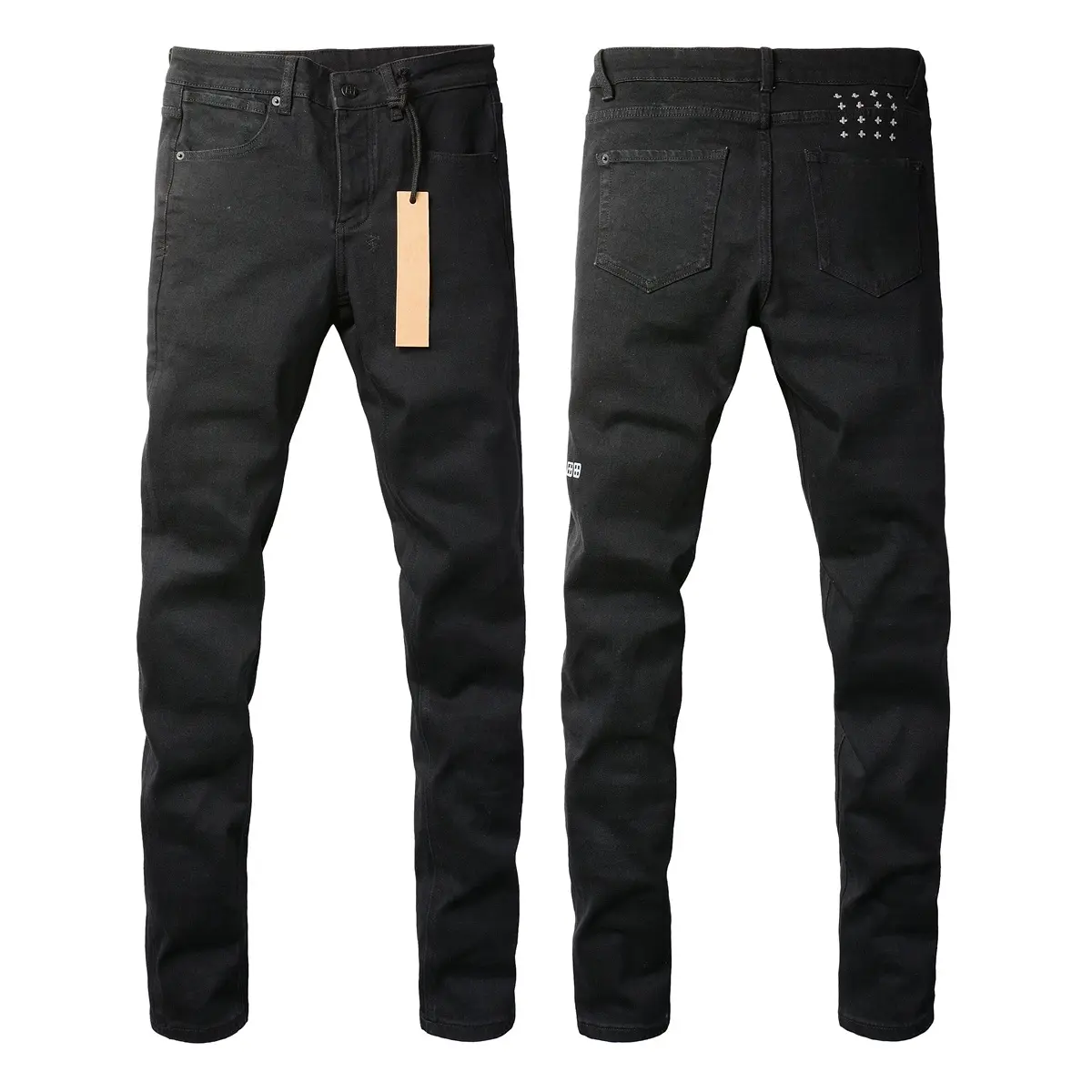 Vintage, school-style jeans, men's street jeans, men's jeans, washed ripped stylish straight-fit slim jeans, casual comfortable stretch jeans, high-quality jeans