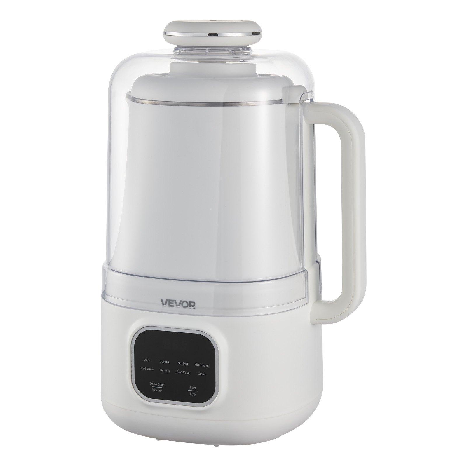 VEVOR 8-in-1 Nut Milk Maker, 34 oz Soy Milk Maker with 200W Blending, for Homemade Oat, Nut, Soy, Juice, Milkshake, Rice Cereal, Plant-Based Beverages with Self-Cleaning, Boil Water, 12-Hour Delay VEVOR 8-in-1 Nut Milk Maker, 34 oz Soy Milk Maker with 200W Blending, for Homemade Oat, Nut, Soy, Juice, Milkshake, Rice Cereal, Plant-Based Beverages with Self-Cleaning, Boil Water, 12-Hour Delay