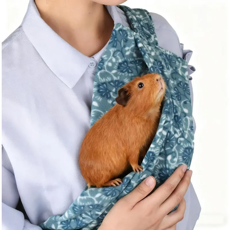 Guinea Pig Harness and Backpack Combo, Adjustable Soft Padded Bag with Shoulder Straps, Safe Pet Travel Gear for Comfortable Journeys