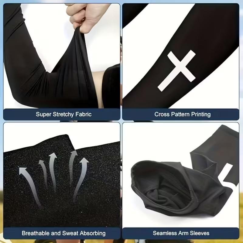 Sports Compression Arm Sleeves – Cross Pattern Faith-Inspired Design, Elastic Breathable Support for Men & Women, Athletic Sleeves for Football, Training, Gym Workouts & Outdoor Sports Sports Compression Arm Sleeves – Cross Pattern Faith-Inspired Design, Elastic Breathable Support for Men & Women, Athletic Sleeves for Football, Training, Gym Workouts & Outdoor Sports