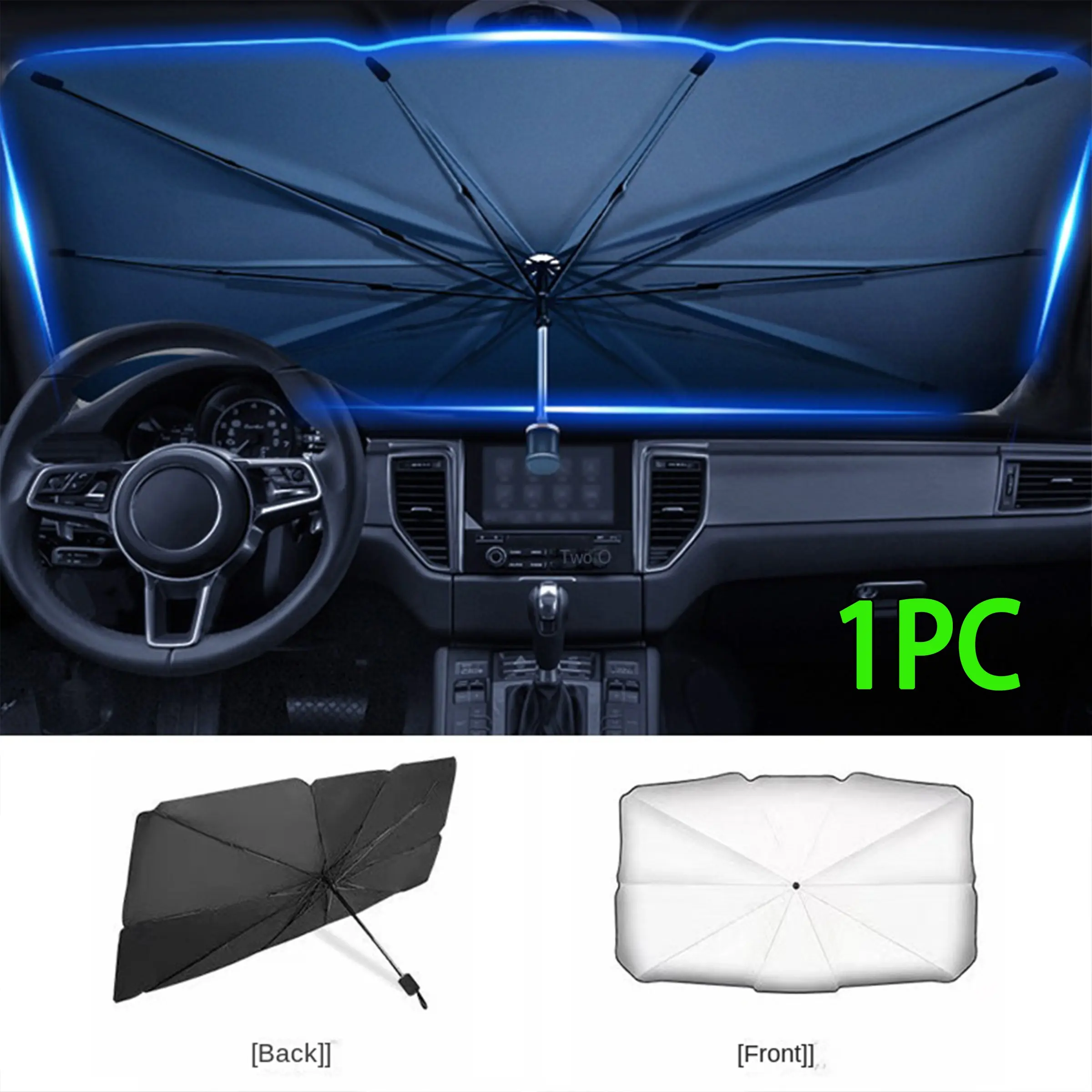 New Car Front Sunshade Umbrella, Effective Heat Insulation, UV Protection, Cool Down Inside Car, Dedicated Sunscreen Shield