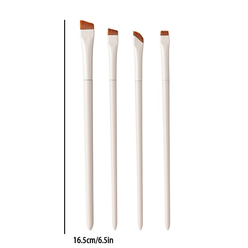 Angled Eyeliner, Eyebrow & Eyeshadow Brush Set, 6 Counts/set Portable Makeup Brush Kit with Soft Bristles, Professional Makeup Tools for Women, Brush Set Cosmetic Cosmetic Brushes