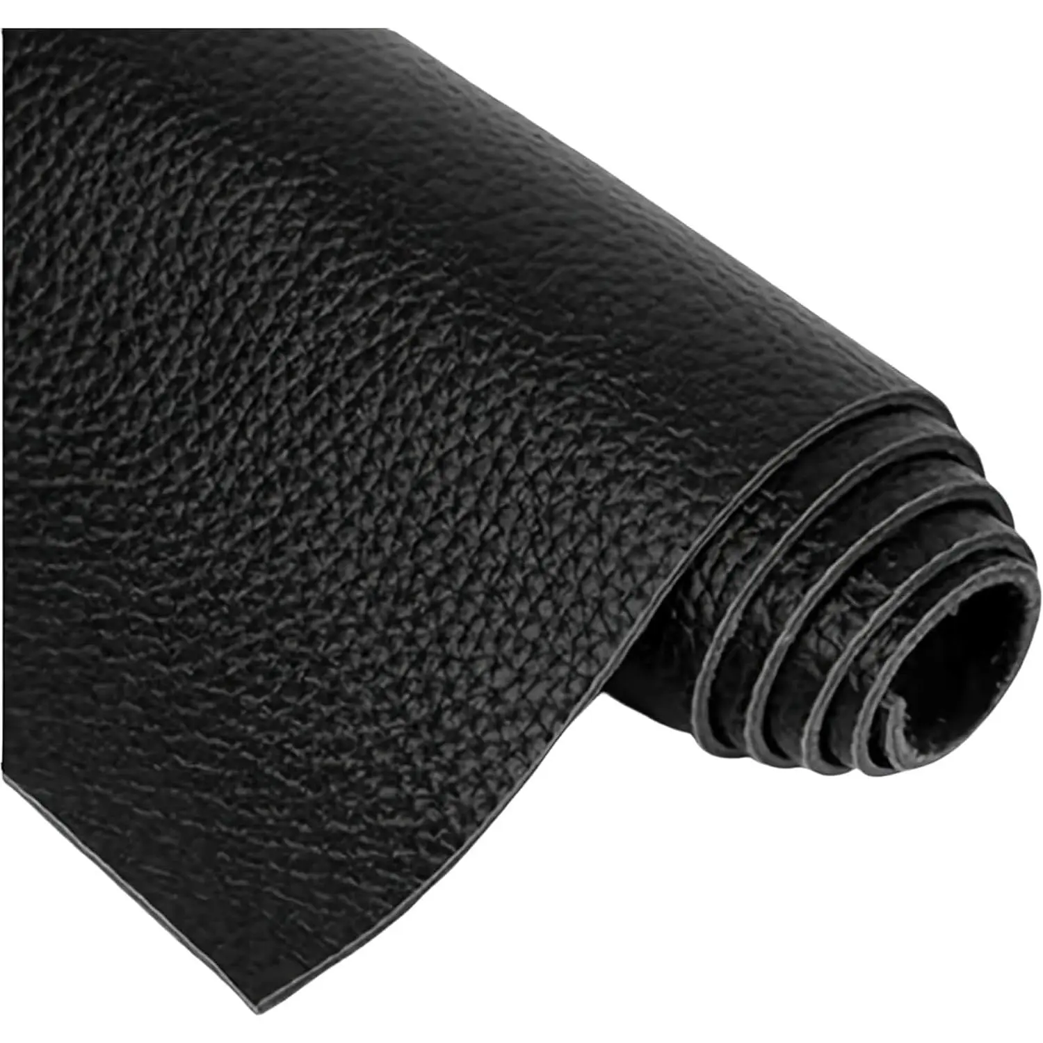 Black Leather Sheets 1.4-2.0mm Thickness for Crafting, Ideal for Wallets, Briefcases, Sofa & Stool, 16×32 Inch