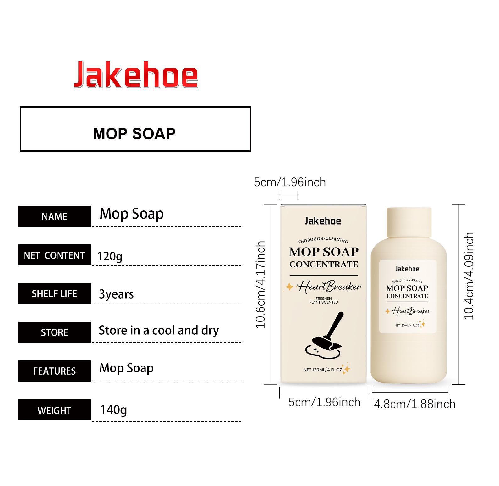 Jakehoe Household Floor Cleaner Gentle Stain Removal Fresh Scent Tile Wood Floor Brightening Special Mopping Solution