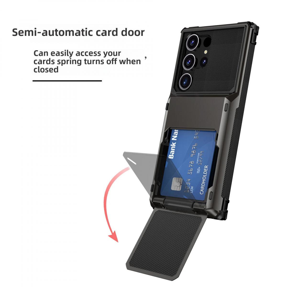 Phone Case For Samsung Galaxy S24 S23 FE S25 S26 Ultra S22 S21 Plus A17 A16 A06 A15 A25 A35 A55 Wallet With Card Holder Cover