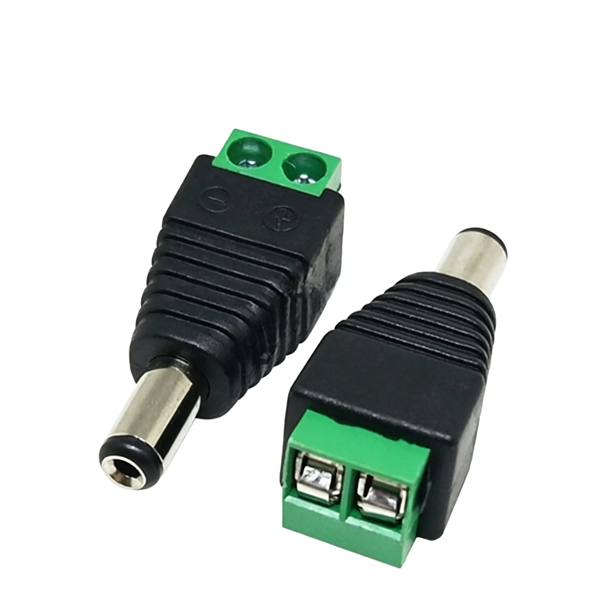 No Soldering Dc Plug 5.5*2.1mm Female Power Connector, CCTV Surveillance Camera Adapter, Easy Installation, Durable Design