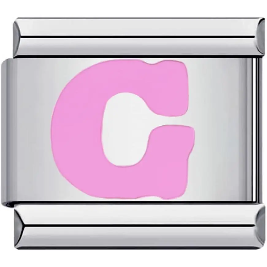 Italian Charms Initial Bracelet Stainless Steel 9mm Link DIY 26  Letters Module  for Women