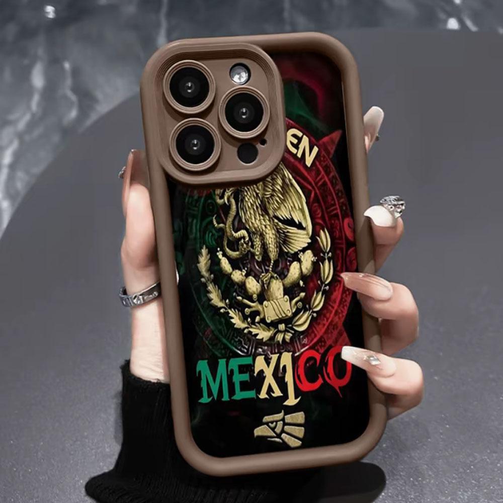 Mexican Flag Aztec Calendar Phone Case for iPhone 17 Pro Max 16 E 15 14 Plus 13 12 11 Pro Max & Samsung S21S22 S23 S24 S25 S26 Ultra Plus, Mexican Heritage Shockproof Silicone Protective Cover Mexican Flag Aztec Calendar Phone Case for iPhone 17 Pro Max 16 E 15 14 Plus 13 12 11 Pro Max & Samsung S21S22 S23 S24 S25 S26 Ultra Plus, Mexican Heritage Shockproof Silicone Protective Cover
