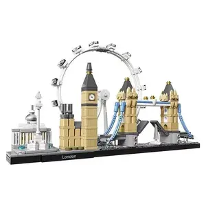 2026 New Inventory Skyline DIY Collectible Building Blocks Toy, Holiday Birthday Gift, 21034, 468 Pieces, Fun Educational Playset