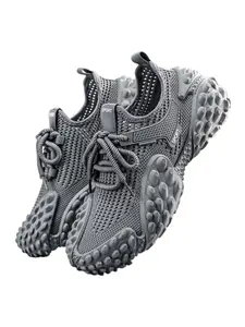 Men's Retro Breathable Mesh Sneakers, Durian Sole, Thick Heel Lift, Suitable for Summer and Daily Use, Sizes 39-45