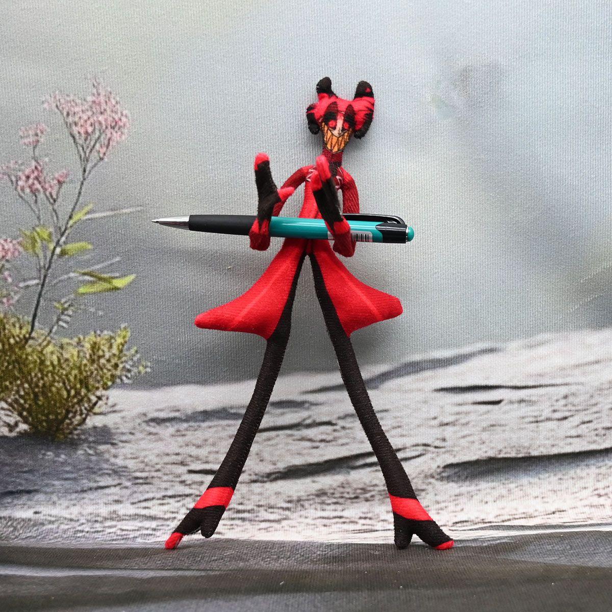 Hazbin Hotel S2 Villainous Vox Plush Toy Soft Stuffed Cartoon Doll Abstract Joint Flexible For Fans Movie TV Collectible Item