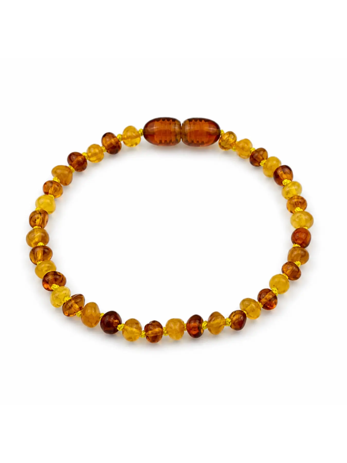 Natural Baltic Amber Honey Wax Bracelet, Stress Relief Lightweight Aesthetic Design, Daily Wear for Women, Single Strand, Calming Effect