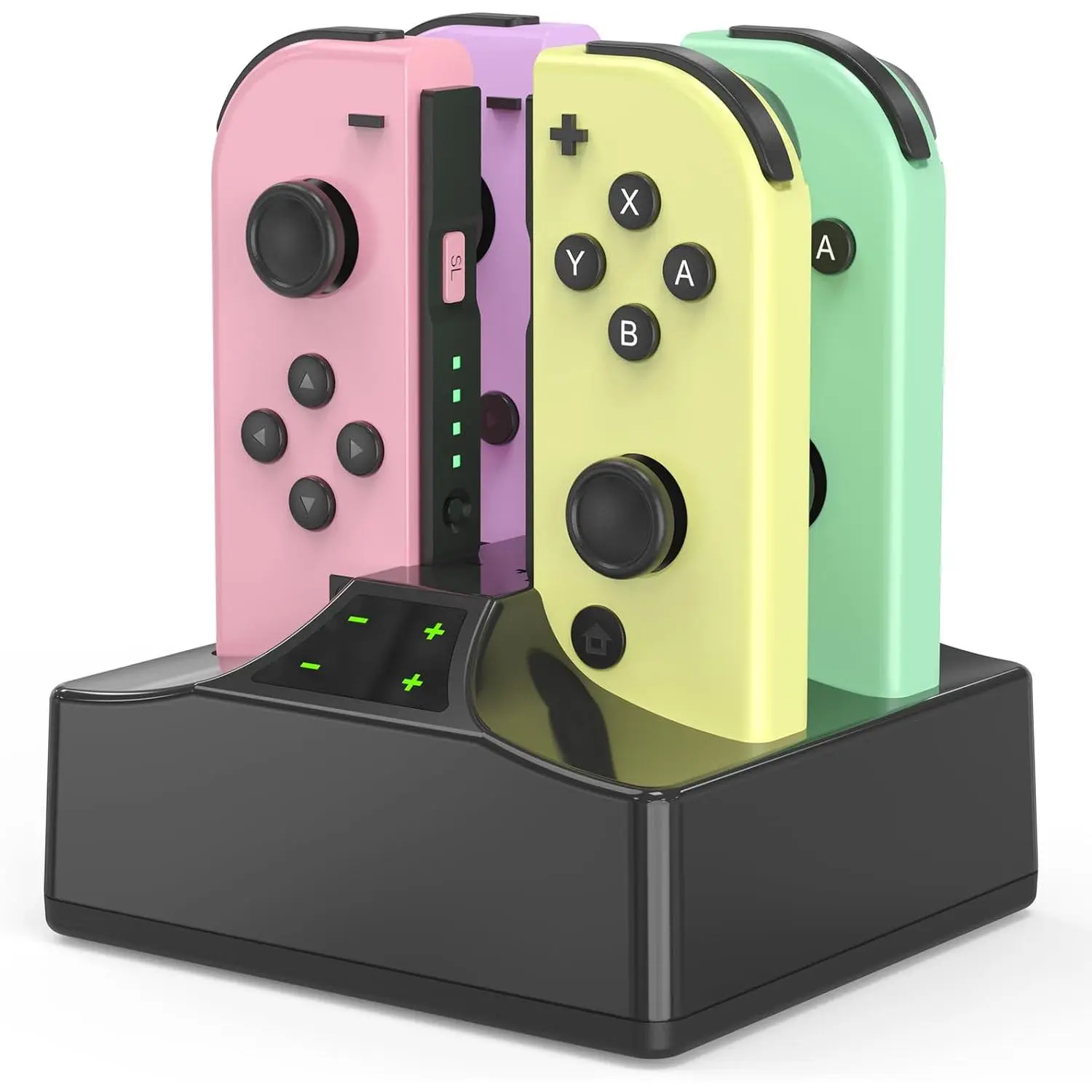 Joycon Charger for   Joycon Controller,   Dock for 4  Controllers, Charger Station with a USB Type-C