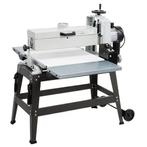 VEVOR 22 Drum Sander with Stand Extension Tables, 1.75HP 1440RPM Dual Motor Drum Sander for Woodworking - Variable Speed Conveyor Belt, 4 Dust Collection Port for Cabinet Furniture Finishing