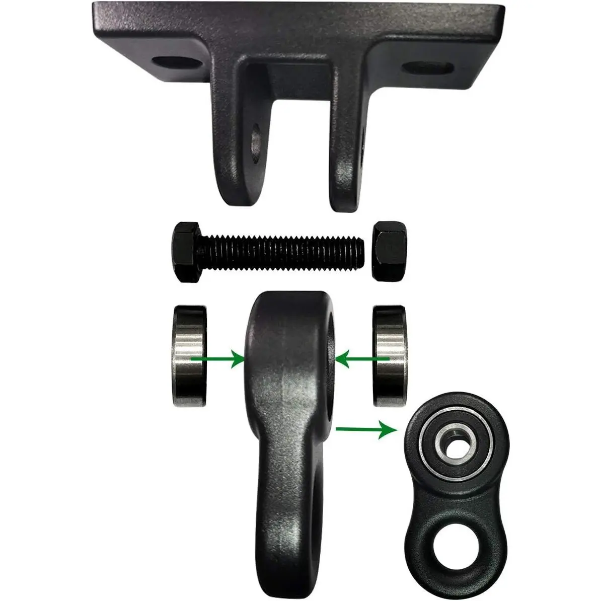 Heavy Duty Black Swing Hangers with Screws & Bolts Included, Over 5000 lb Capacity for Playground Porch Yoga Seat Trapeze Wooden Sets Indoor Outdoor 2 Pack