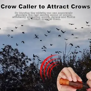 Crow Whistle Portable Pet Training Tool Ultrasonic Crow Whistle For Training Attract Ducks Outdoors Hiking Backpacking Travel Survival Hunting