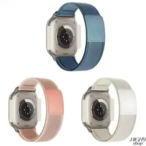 2026 Fearless Outdoor Loop Nylon Wrist Strap With Leather Buckle, Comfortable Durable Smartwatch Replacement Accessory Available In 44mm/45mm/46mm/49mm Sizes, Ideal Wearable Accessory For Outdoor Sports, Hiking And Daily Casual Use, Only The Watch Strap I