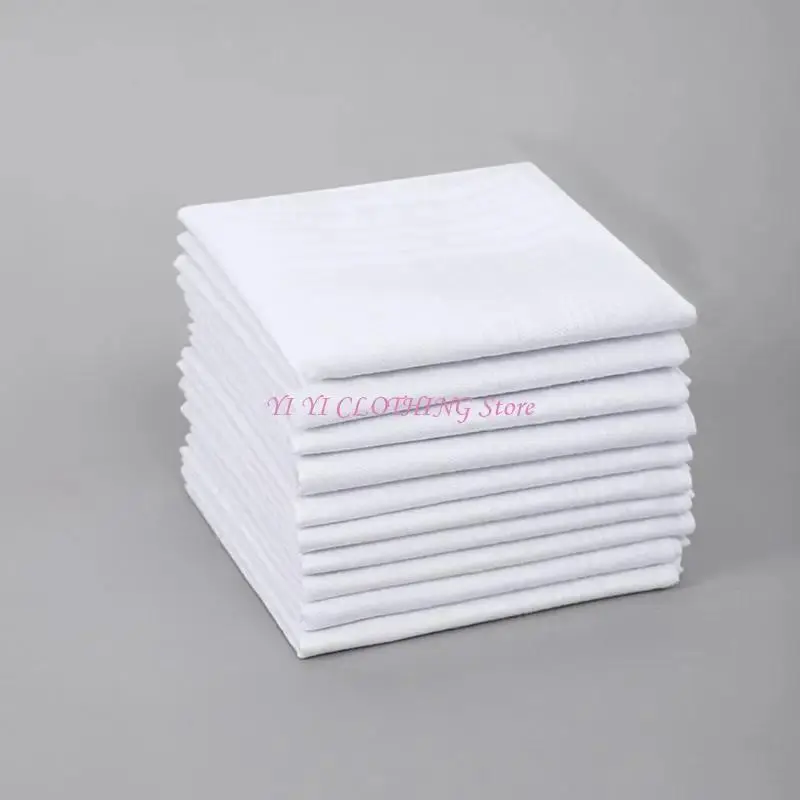 N5KF Stylish Handkerchief Soft Cotton Reusable Cloth Handkerchief Suitable For Office And Special Occasion